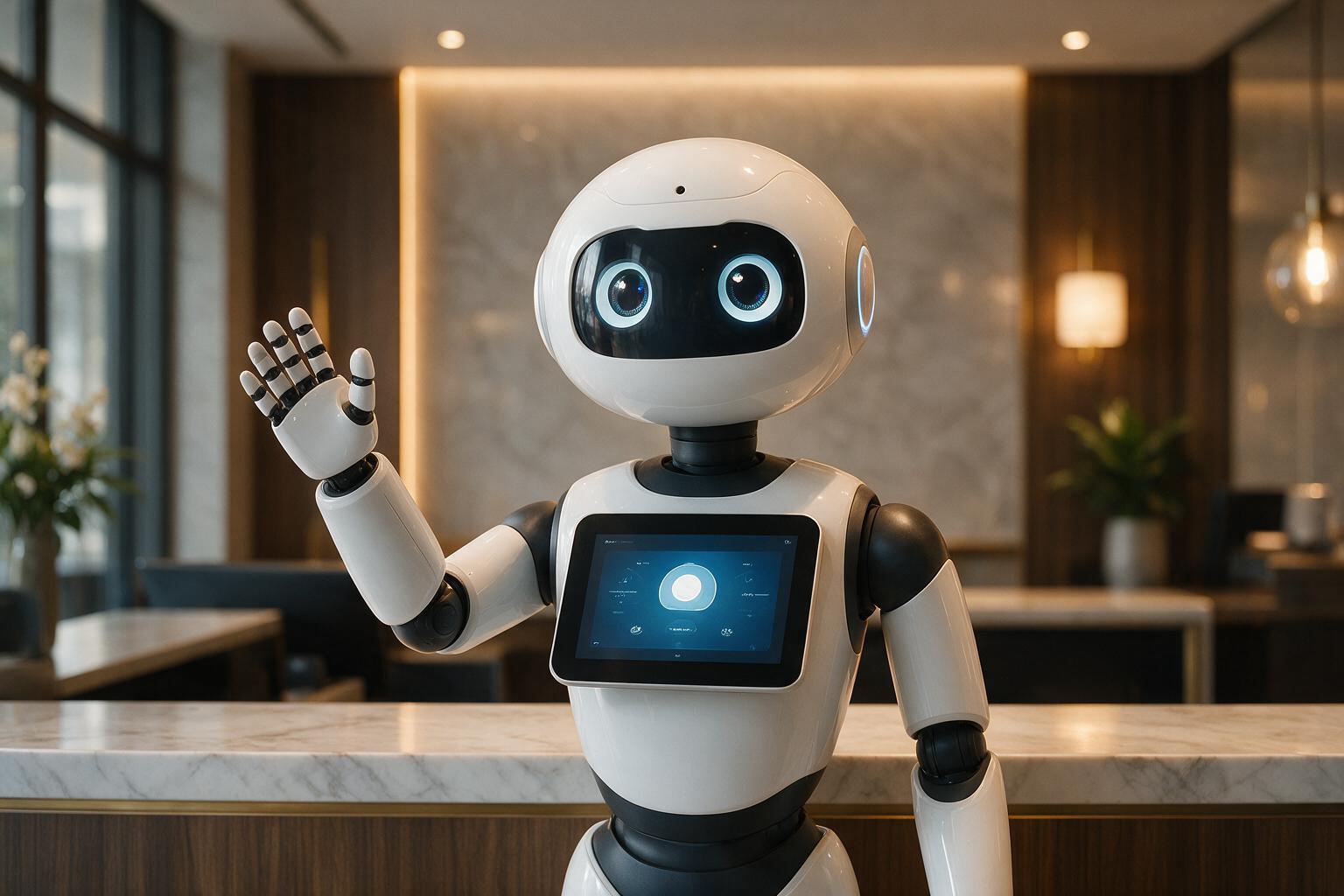 Concierge greeter robot